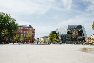 University Library with Platz der alten Synagoge